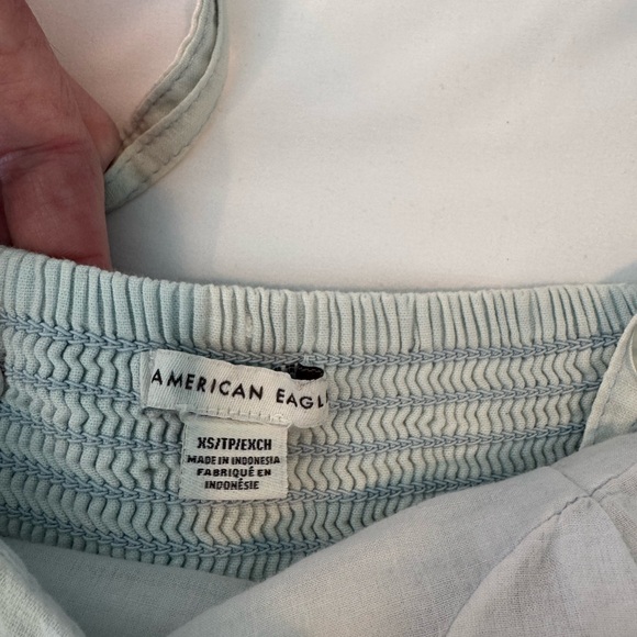 American Eagle Light Blue Tiered Ruffle Sundress Women’s Size XS - Picture 2 of 5